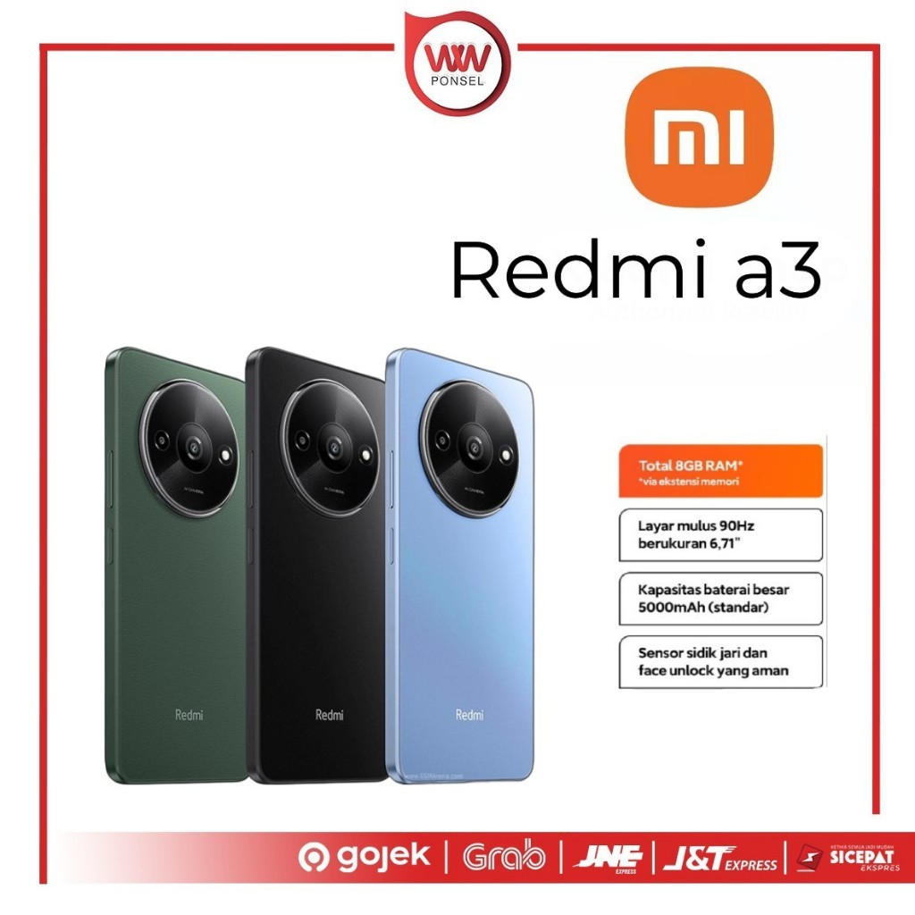 Hp Xiaomi Redmi A3 Ram 4GB Internal 128GB Garansi Resmi