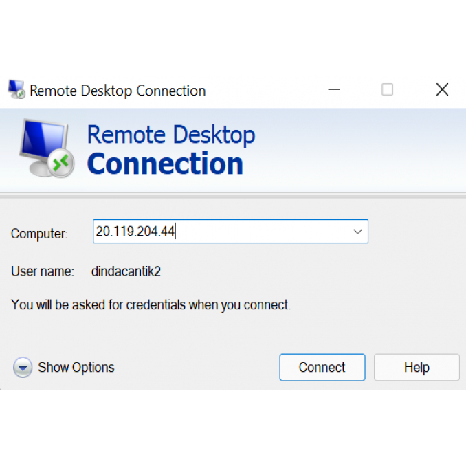 RDP ADMIN VPS SUPPORT EMULATOR WINDOWS SPEK 2 CPU RAM 4 GB