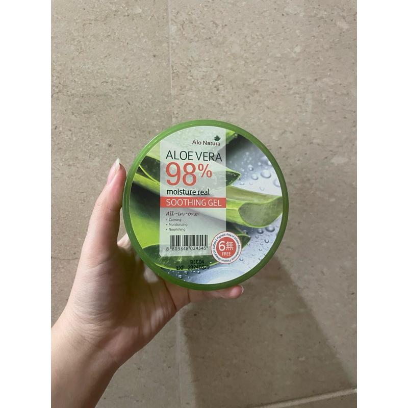 PRELOVED aloe vera gel lidah buaya pelembab kulit moisturizer soothing gel untuk luka bakar sunburn