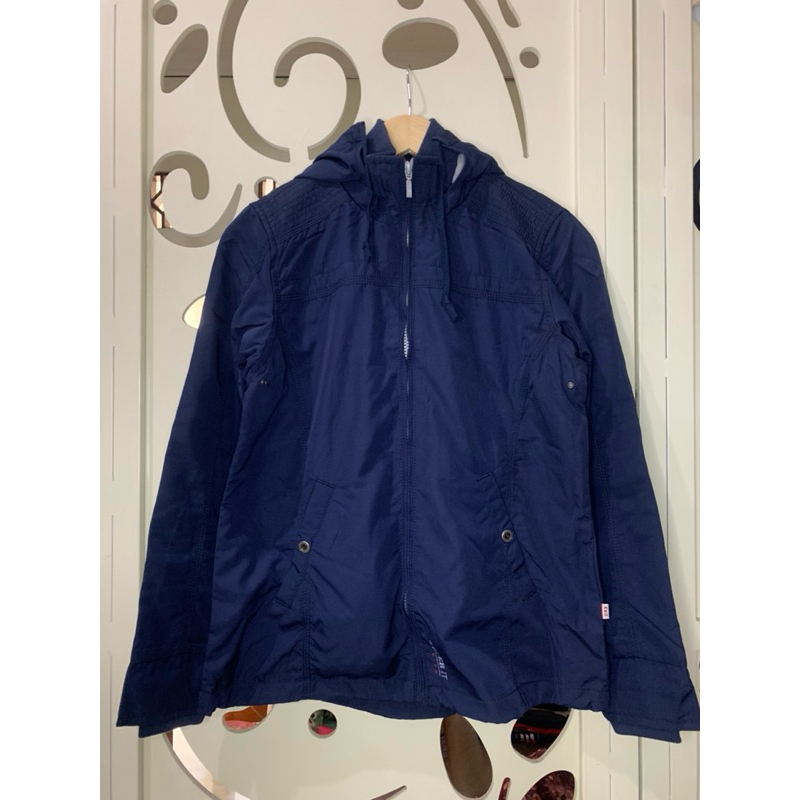 Jaket Wanita Parasut Outdoor Parasut Ako Navy 11-0398