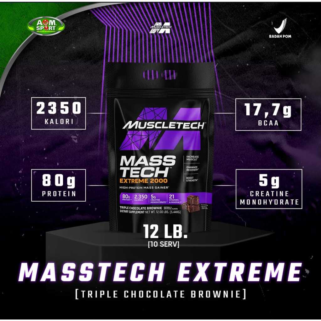 Muscletech Masstech 20lbMass Gainer