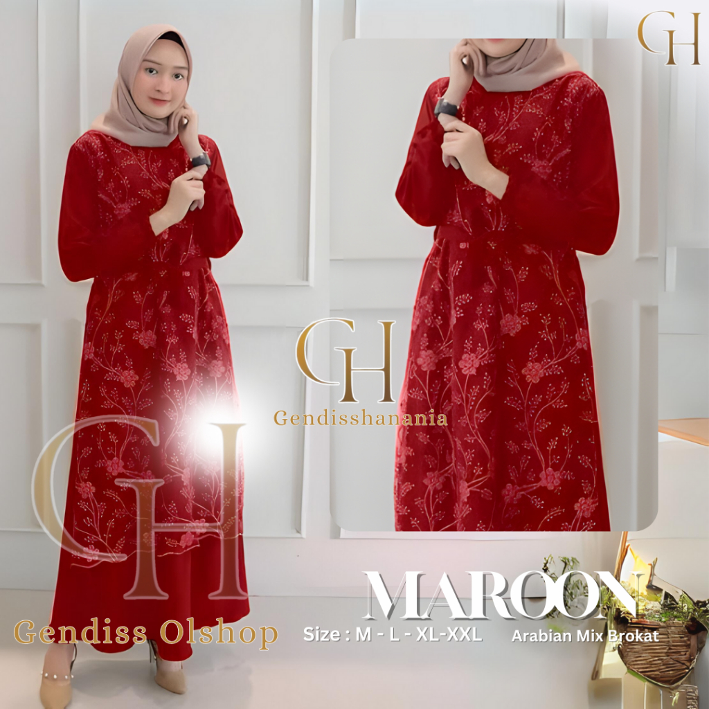 brokat merah gamis polos merah marun gamis merah hati dress merah maroon brokat gamis brokat merah m