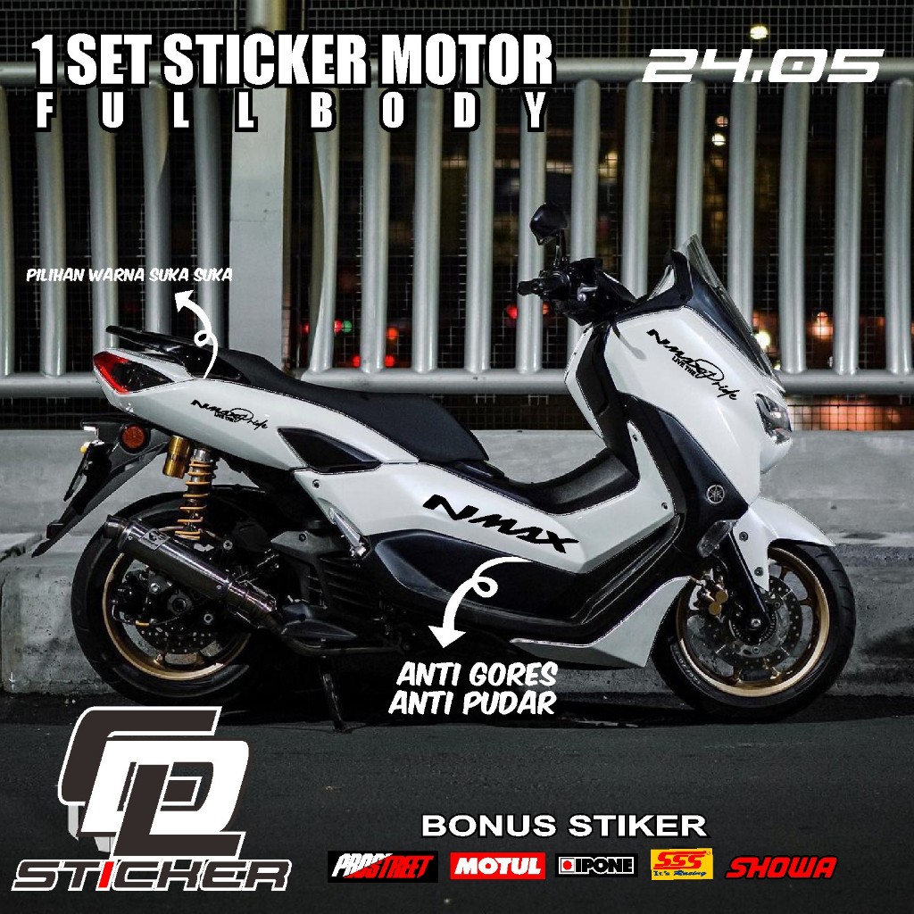 COD DECAL TERBARU NMAX NEW TAHUN 2020_2021_2022_2023 STICKER FULL BLOK NMAX NMAX FULL BODY POLOS DES