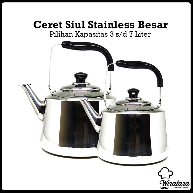 HORSE Teko Siul Air Panas Stainless 7 Liter | Ceret Bunyi Masak Air | Whistling Kettle | Ketel