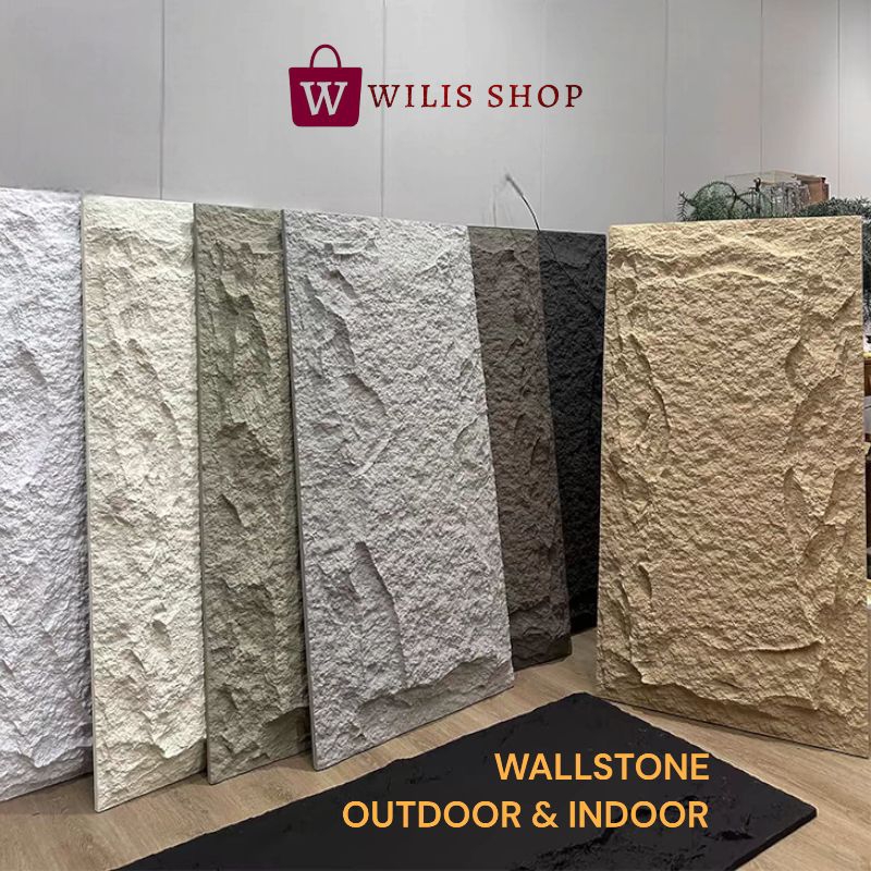 WALLSTONE OUTDOOR DAN INDOOR UK 60CM X 120CM PU Stone Panel / PU Stone Rock Panel Polyurethane