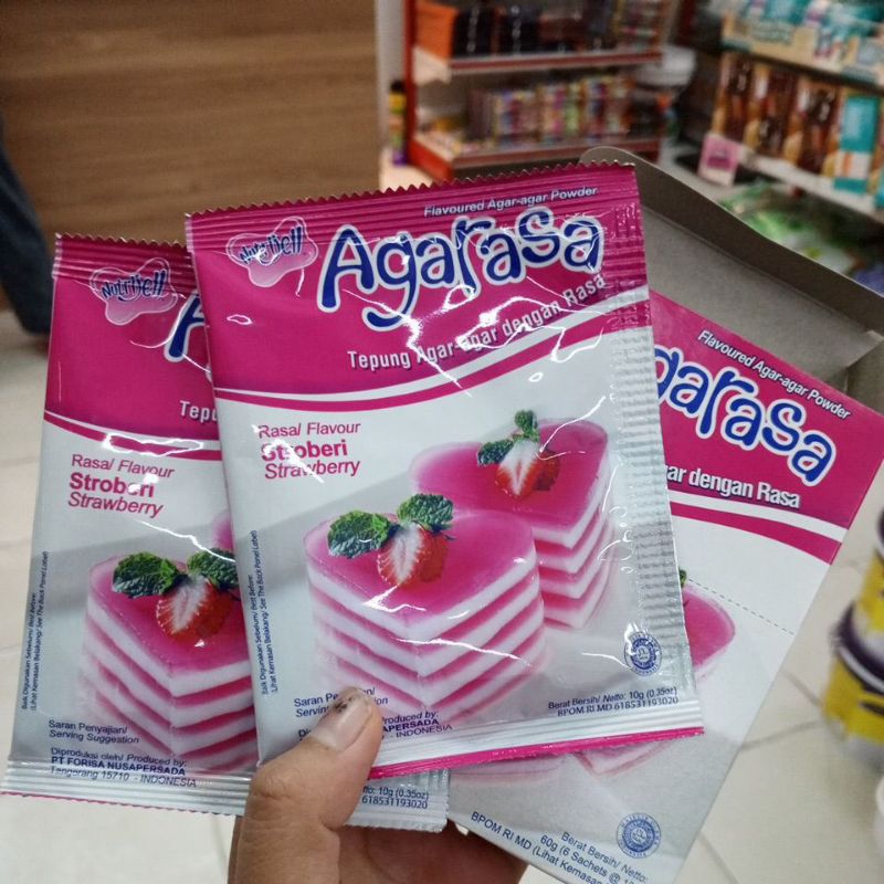 

Agarasa strobery (tepung agar")10gr