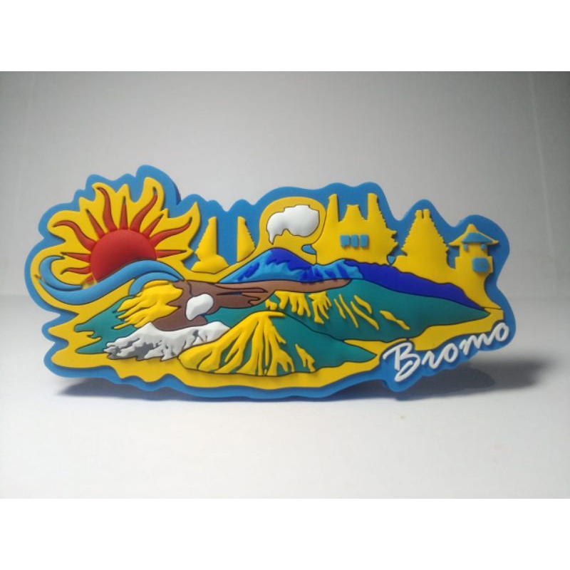 Magnet Kulkas 3D Bromo Matahari