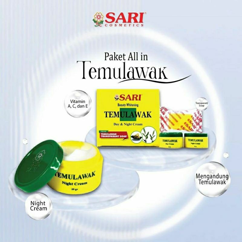 SARI Beuty Whitening Temulawak Day & Night Cream