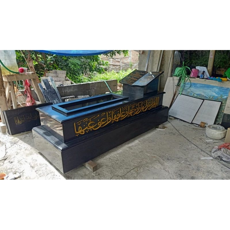 Kijing Makam Granit Kaligrafi Nisan Kitab