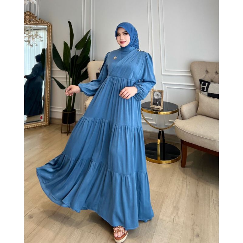 SHELLA SAUKIA | GAMIS BY SHELLA SAUKIA ORIGINAL PRODUK | GAMIS MODERN | GAMIS MUSLIMAH | GAMIS NYAMA