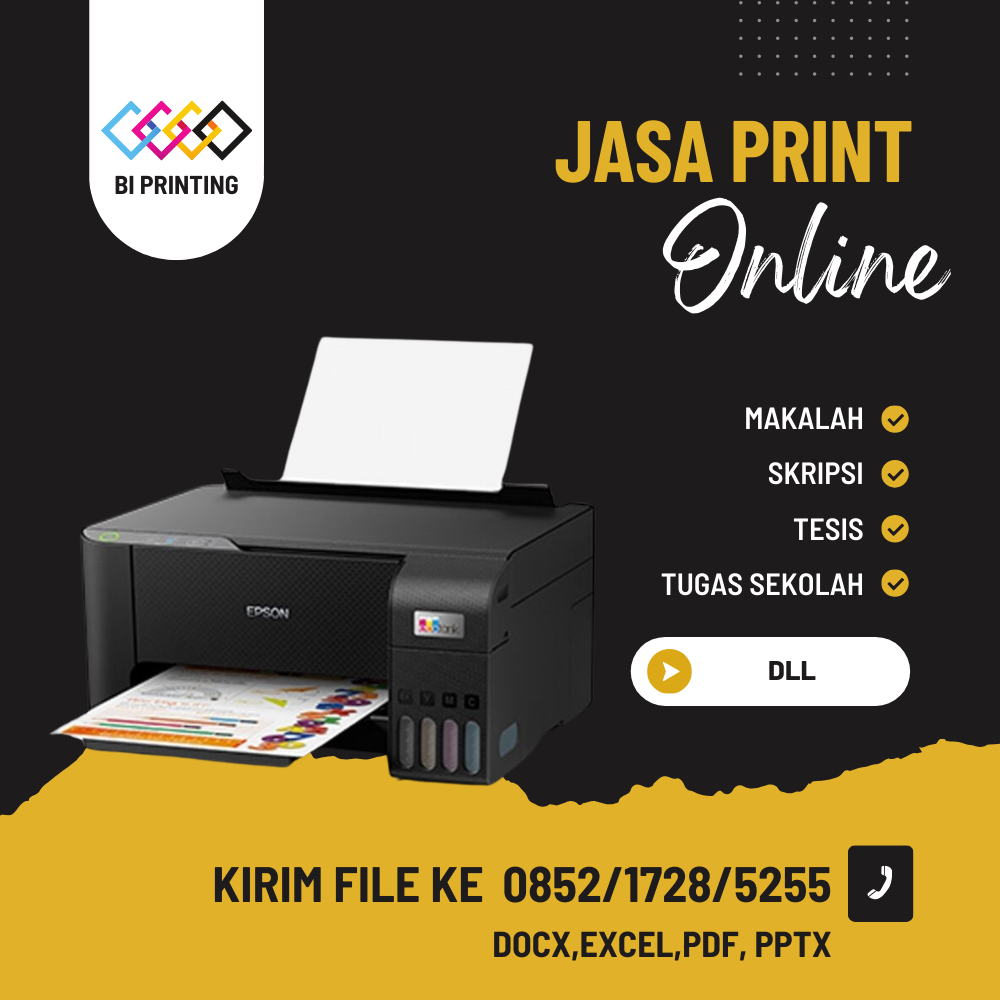 

PRINT / CETAK BUKU CEPAT A4 75 GSM TERMURAH, CETAK DOKUMEN MAKALAH, PROPOSAL, SKRIPSI, TESIS, JURNAL, DLL