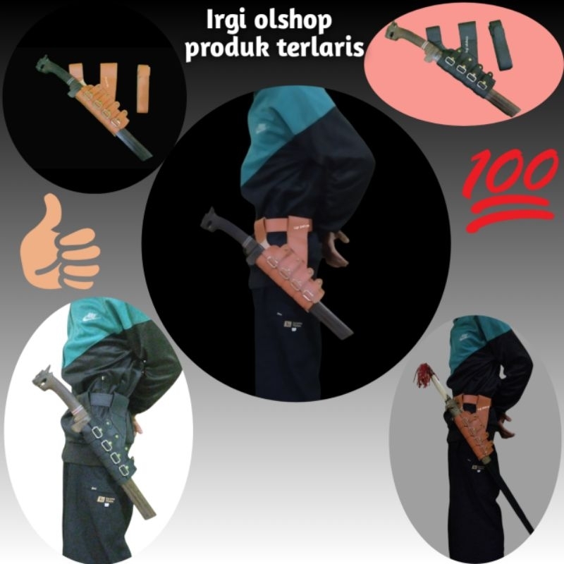sarung pedang golok + sabuk pinggang