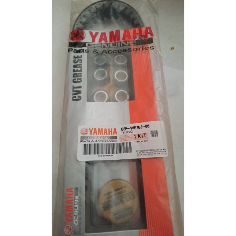 V-BELT KIT VANBELT SET YAMAHA LEXI 125 (B3F1) ASLI ORIGINAL YGP / B3F-WE76J-01