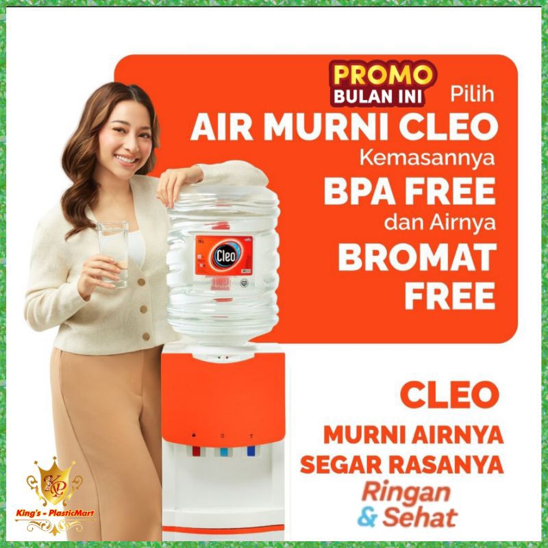 

Cleo Air Murni Galon 19 Liter Air + Galon