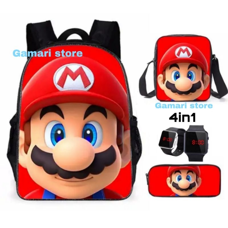 tas anak laki - tas super mario - tas sekolah anak terbaru - ransel anak tk sd