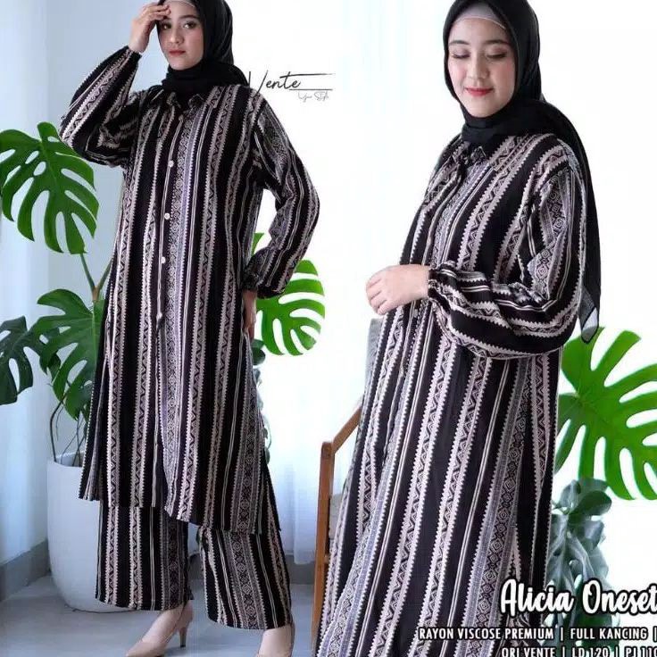 On Sale  ONE SET JUMBO MOTIF MALIKA  MOTIF MALIKA TERBARU  ONE SET KEMEJA WANITA JUMBO  SHAFIYA STOR