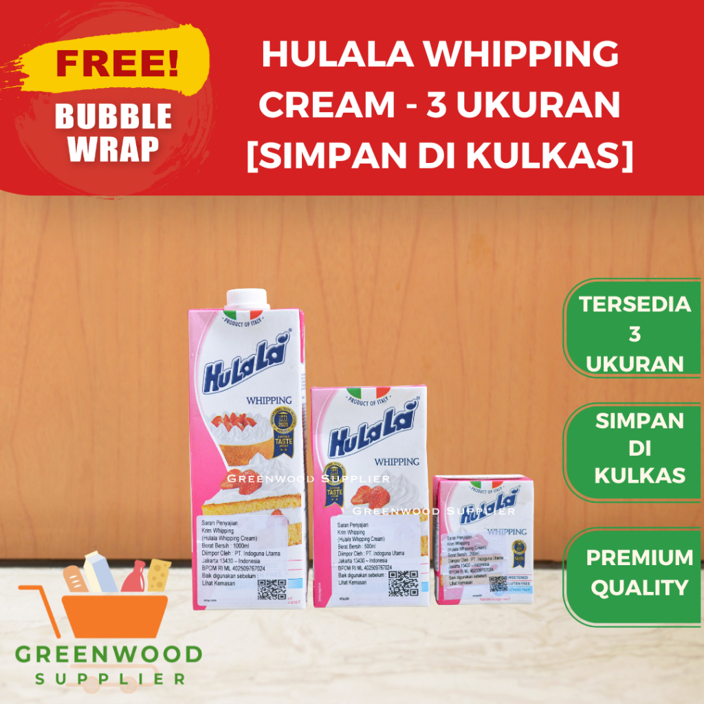 

Hulala Whipping Cream / Krim Kocok Hulala - [ITALY QUALITY]
