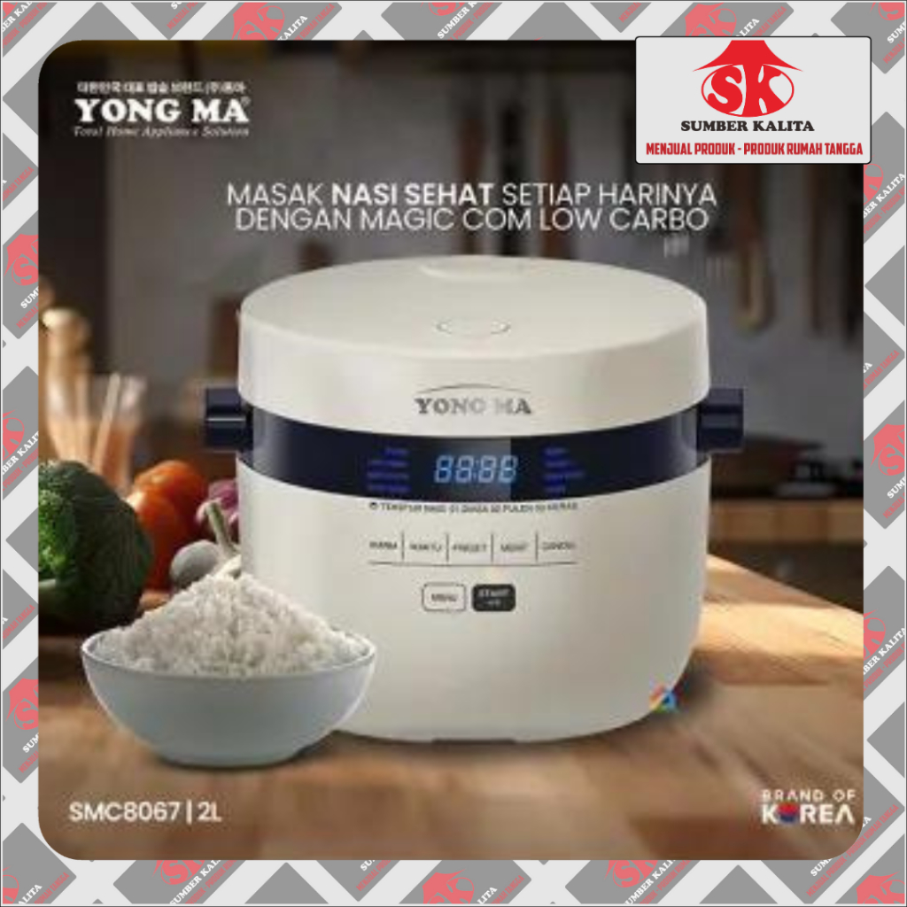 Magic Com Yong Ma Low Carbo Magic Com Yong Ma 2 Liter SMC 8067