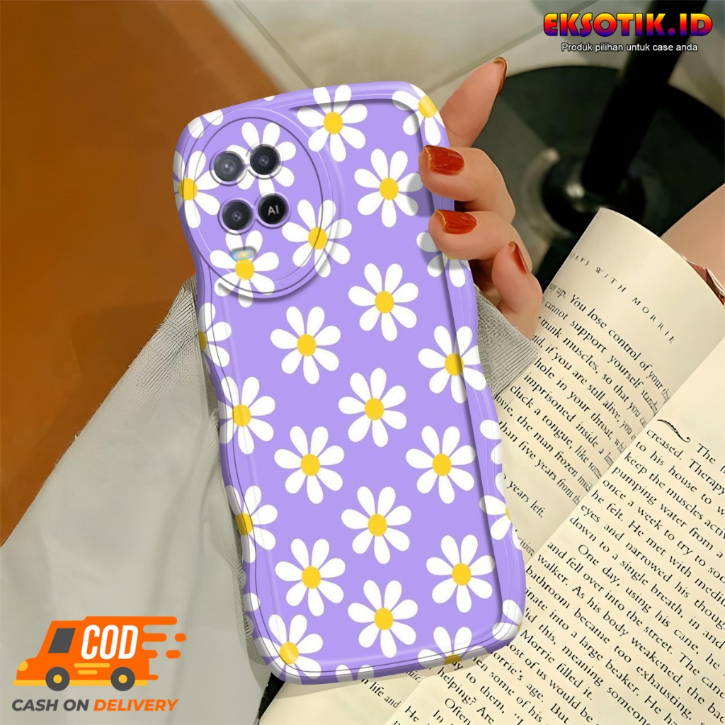 Case Oppo A54 Gelombang - Casing Oppo A54  - Silikon Oppo A54  - Softcase Oppo A54  - Kesing Oppo A54  - Eksotik.id