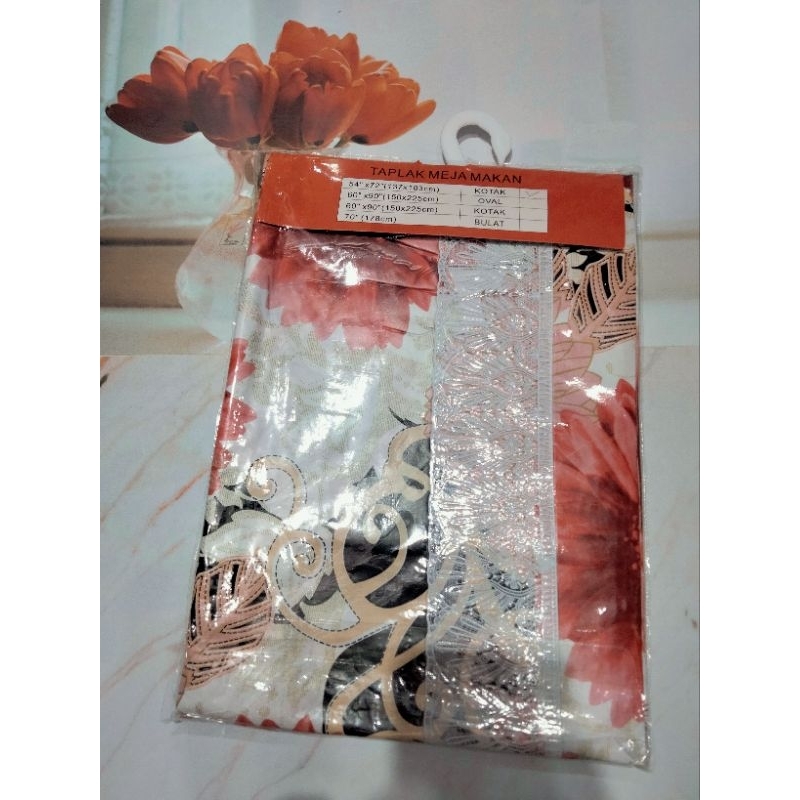 Taplak Meja Makan Plastik Kursi 4