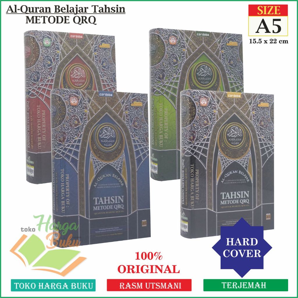 Foto Al-Quran Belajar Tahsin Metode QRQ Ukuran A5 SEDANG 3 Langkah Super Mudah Mahir Membaca Al-Quran TERJEMAH Penerbit Cordoba