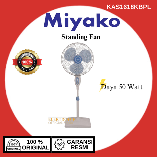 MIYAKO STAND FAN KAS1618KBPL/KAS-1618KBPL/KAS 1618K BPL/STANDING FAN/MIYAKO STANDING FAN/STANDING FA