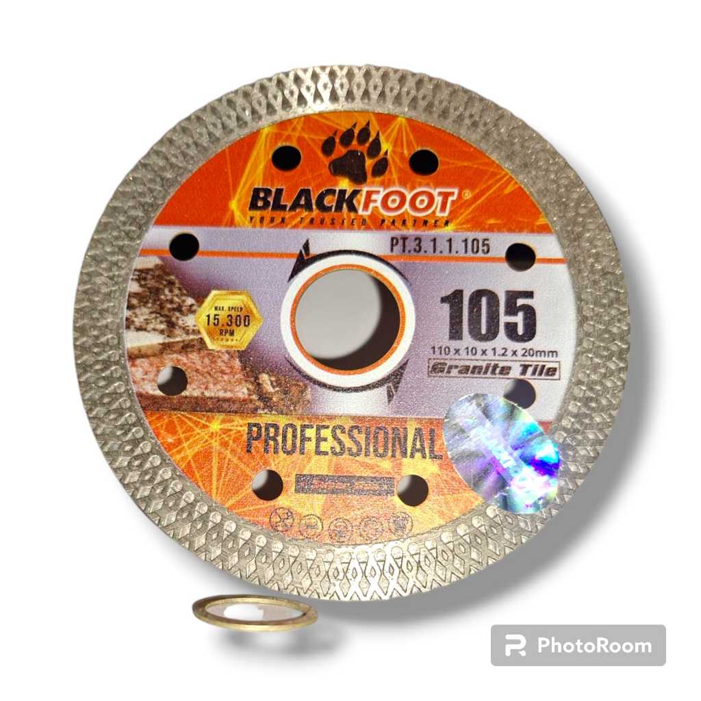 Diamond Wheel Mata Potong Gerinda Keramik Granit - BLACKFOOT 105 SUPERTHIN 4"
