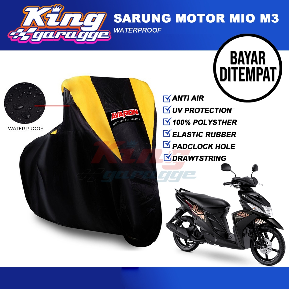 Sarung Motor Mio M3/Cover Motor Yamaha Mio M3/Jas Motor Mio M3 Berkualitas/Selimut Motor Mio M3/Tutu