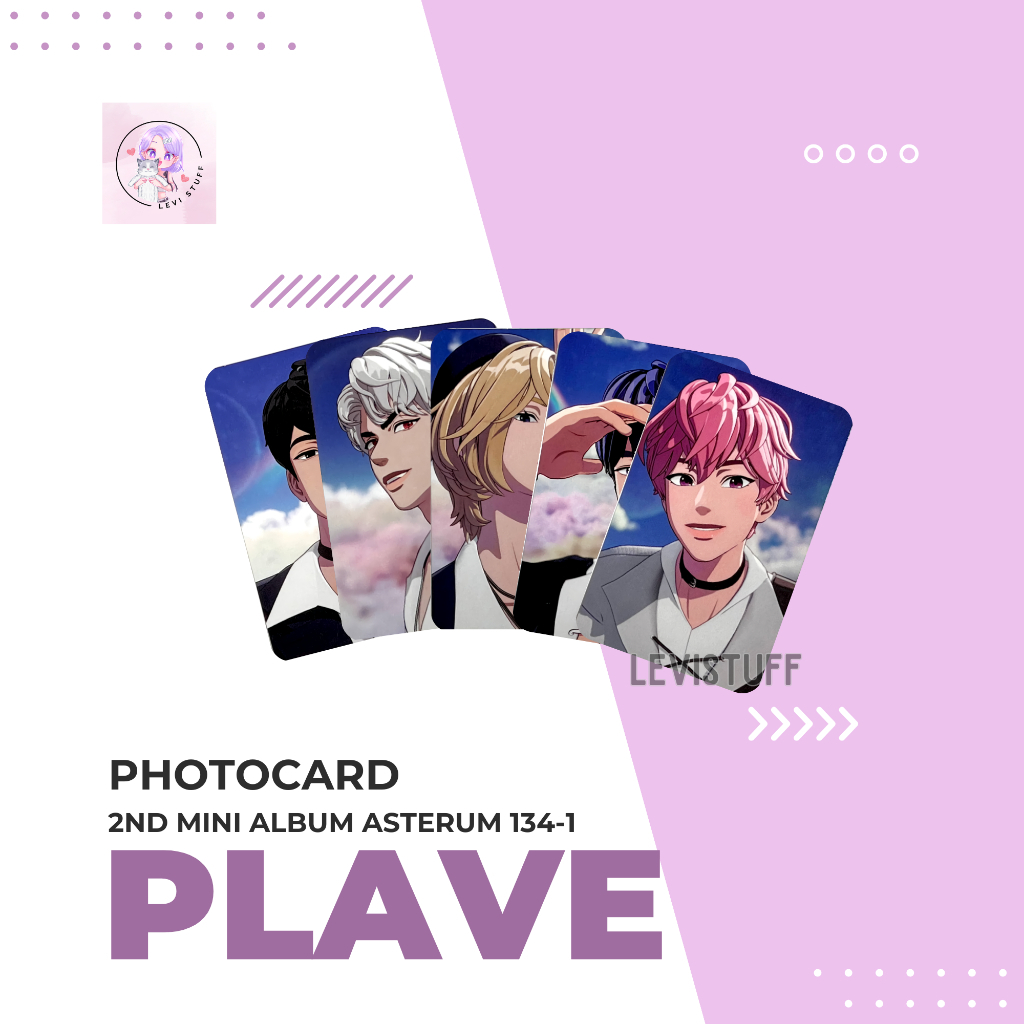 Photocard Plave 2nd Mini Album Poca Versi Asterum 134-1 Unofficial idol/korea/kpop/virtual idol