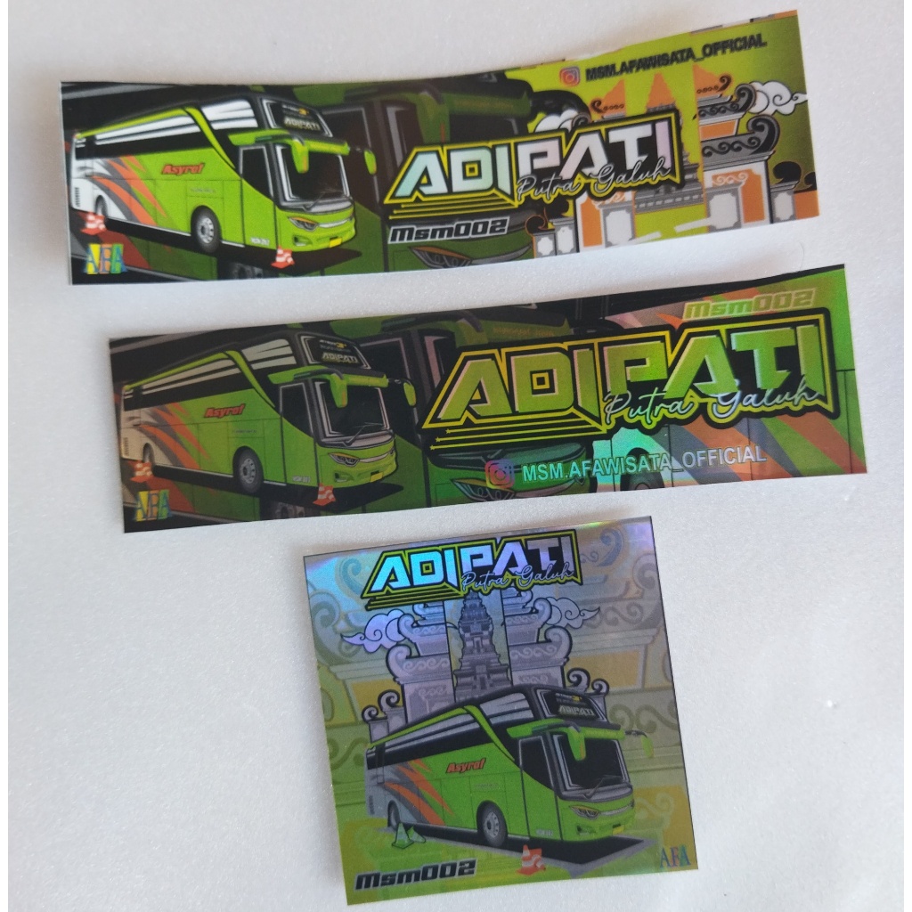 

PAKET STIKER ADIPAT ASLI UNIT