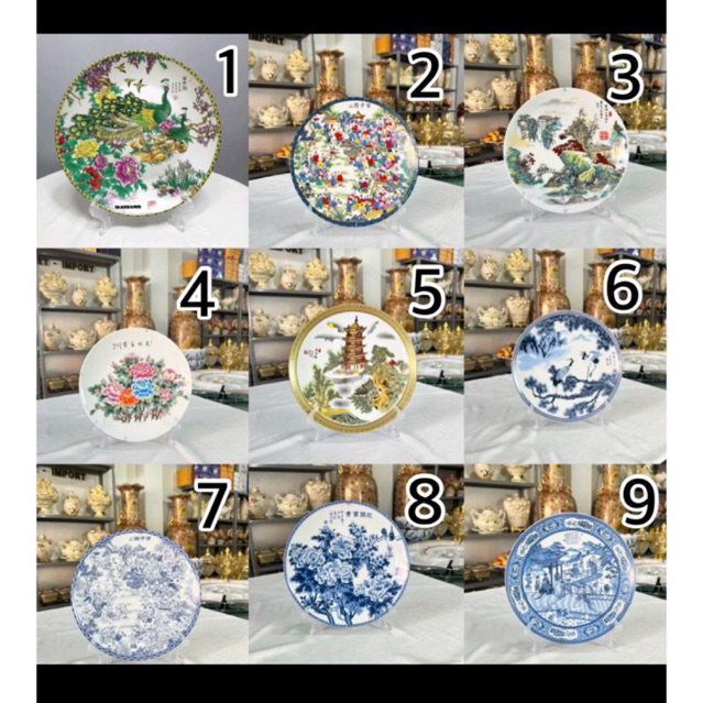 Pajangan hias piring dinding keramik