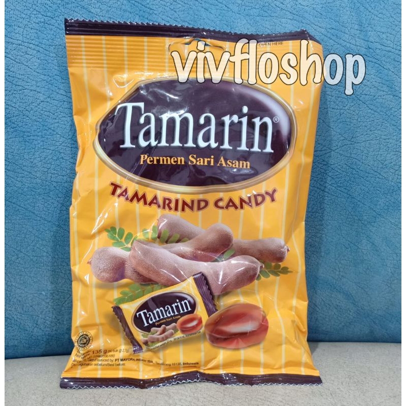 

Permen Tamarin Kemasan Bag 135 gram / Tamarind Candy / Permen Asem