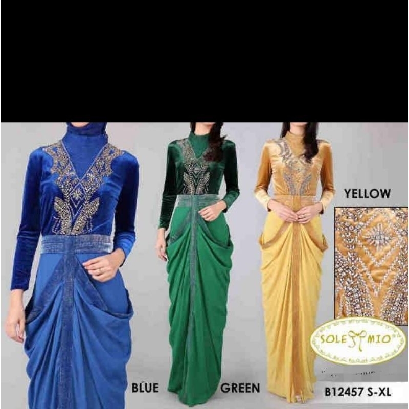 SALE gamis dewasa SOLEMIO B12457