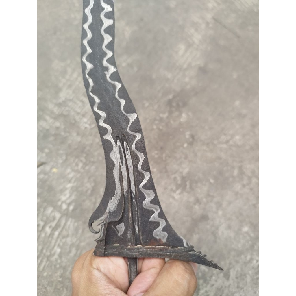 Keris Luk 5 Pandawa pamor Untu Walang