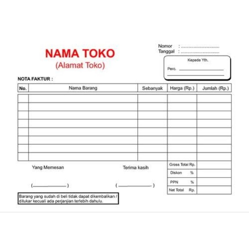 

Nota 2 play ukuran 1/2 folio 1Rim