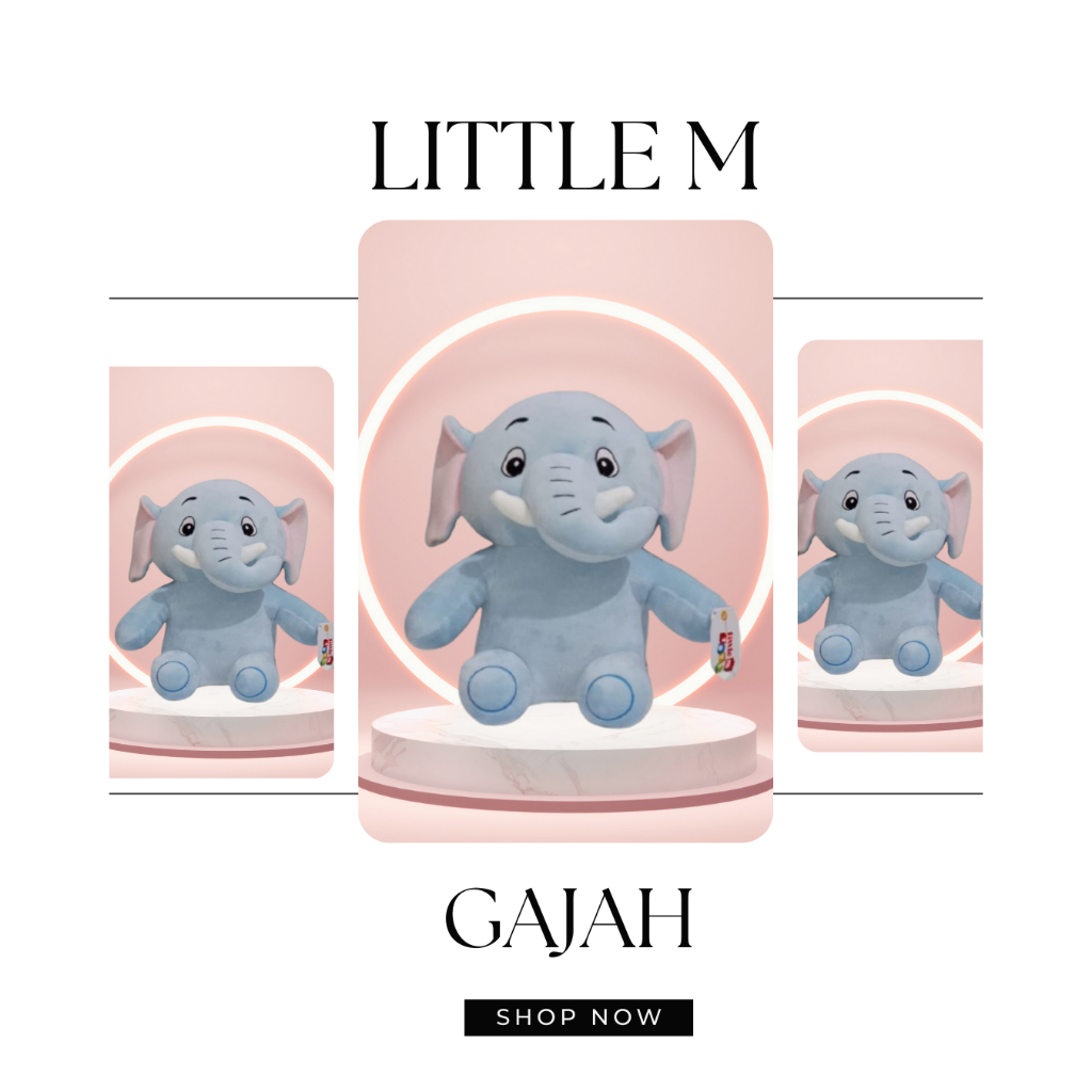 Boneka gajah Lucu Original Little M