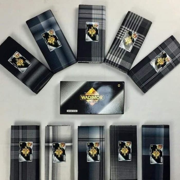 Sarung Wadimor Motif Hitam Putih Sarung Wadimor Garis Hitam Putih