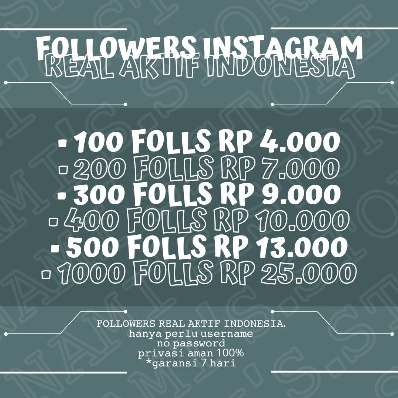 Followers Instagram Aktif Indonesia