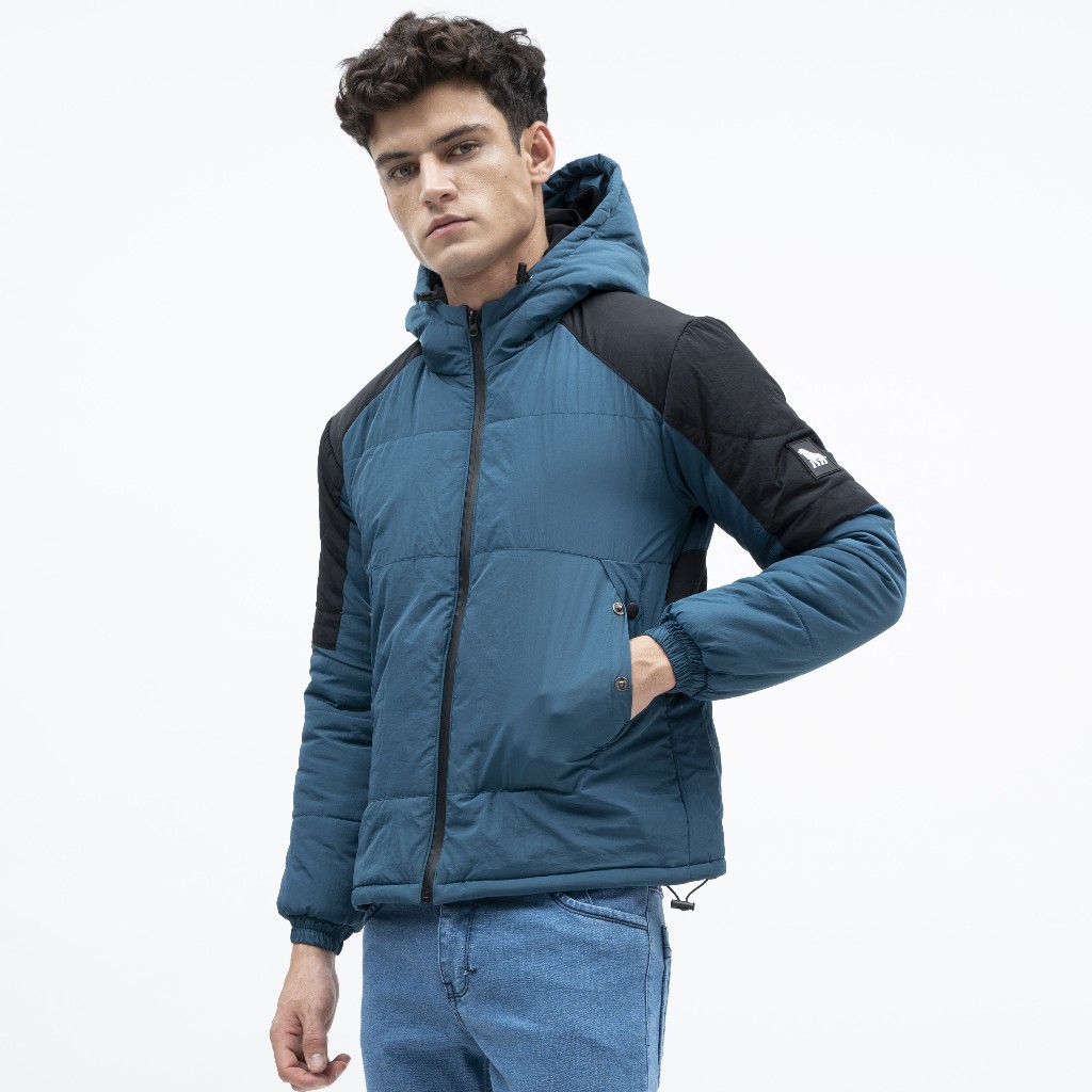 DELIRIUM Jaket Puffer Crinkle Danville Tape Hoodie