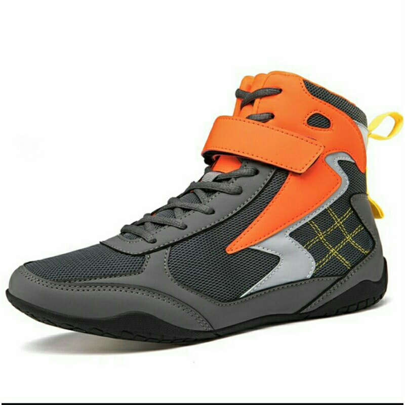 Sepatu Tinju Pria Boxing Shoes Sport Olahraga Casual Sepatu Gulat Gym Fitness Keren Anti Slip Ringan