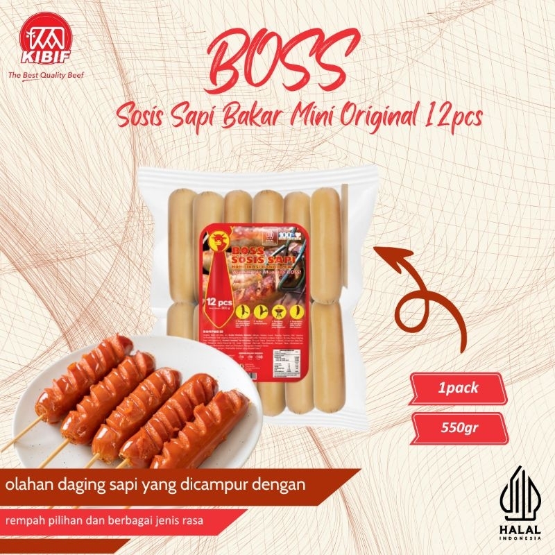 

BOSS Sosis Sapi Bakar Mini Original 12 Pcs