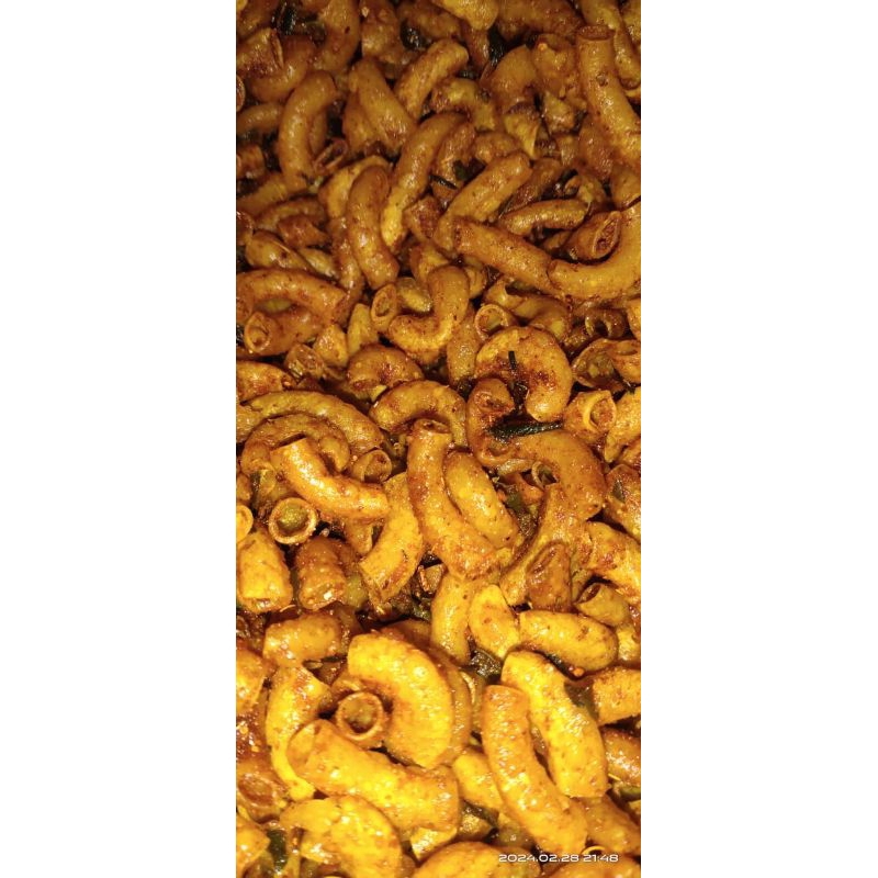 

MAKRONI PREMIUM ORIGINAL, PEDAS 1kg/basreng viral/cemilan/Snack/jajanan pedas