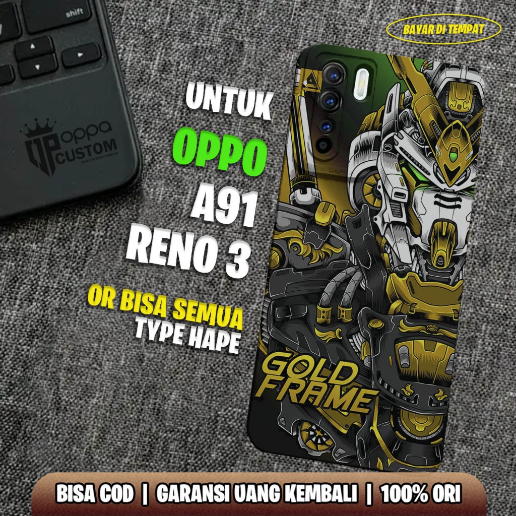 Case Oppo Reno 3 / Oppo A91 - Casing Oppo Reno 3 / Oppo A91 - ( GUNDAM ) - Case Hp - Casing Hp - Sof