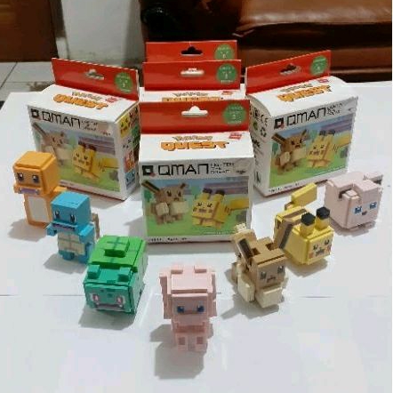 Pokemon Quest (Selectable) Blind-box Qman Keepley Mainan Lego Season 1