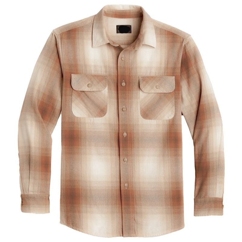 ZOID STUDIO Kemeja Flanel Veterano Pria Lengan Panjang