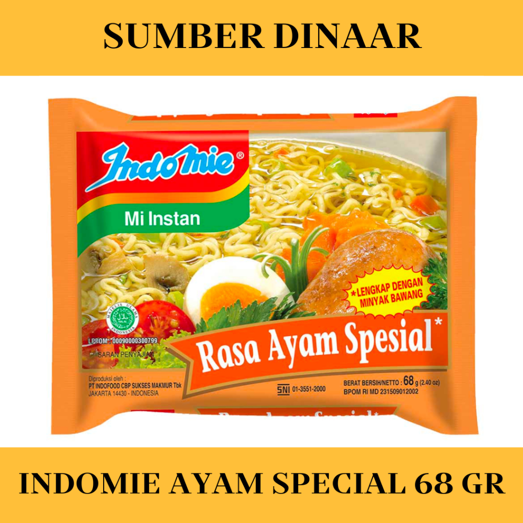 

Indomie Ayam Special 68 Gram Indomie Kuah Mie Indomie