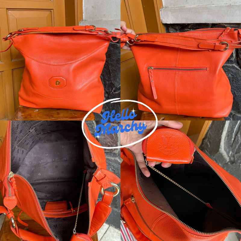 [Like New] Preloved Tas Papillon K3106 46 Orange Mandarin