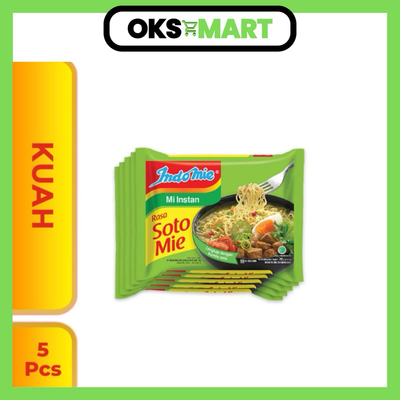 

Oksmart | Indomie kuah Rasa Soto 5 pcs