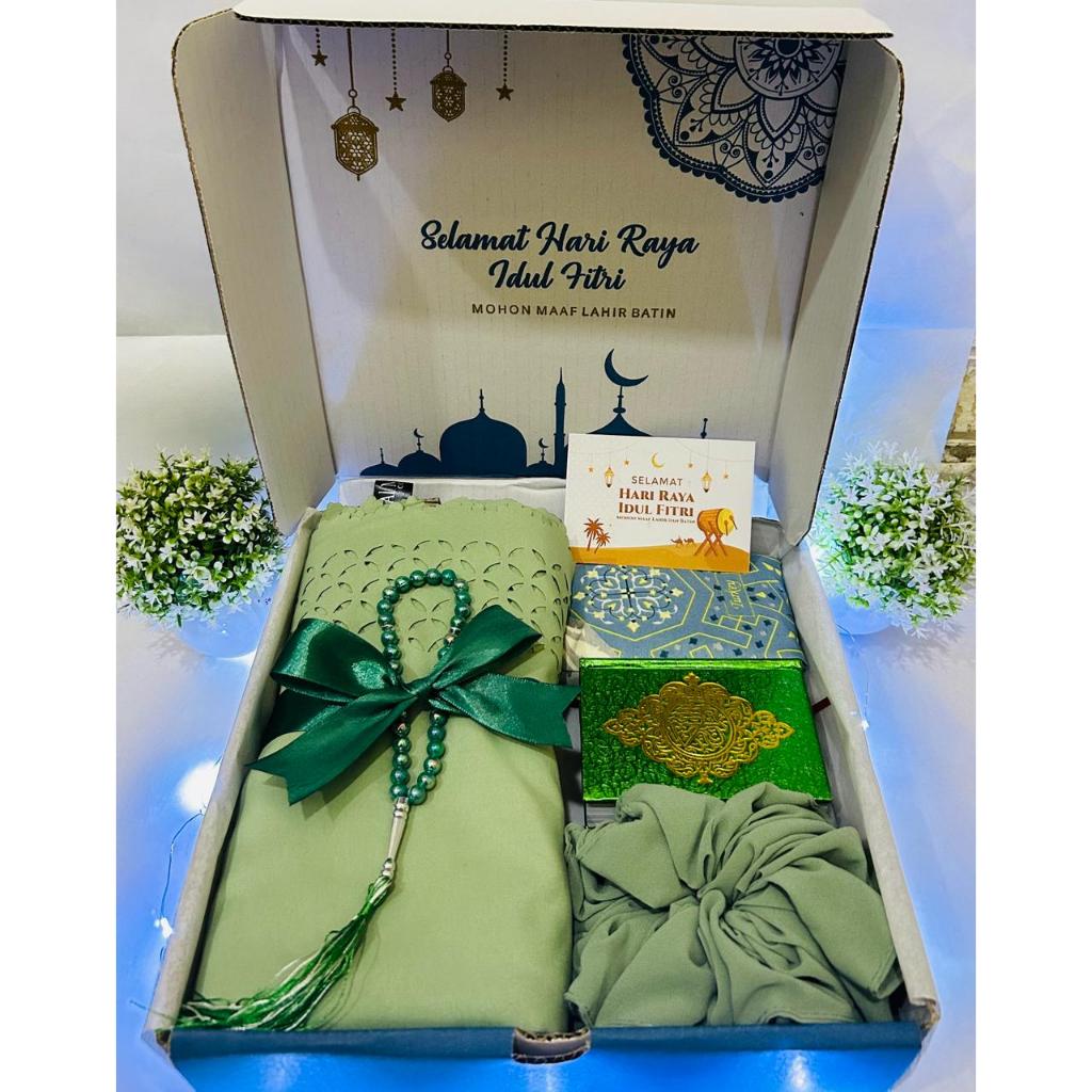 

Hampers Mukena Katun Laser cut kado gift Lebaran Idul Fitri Puasa Ramadhan Wedding Alat Sholat