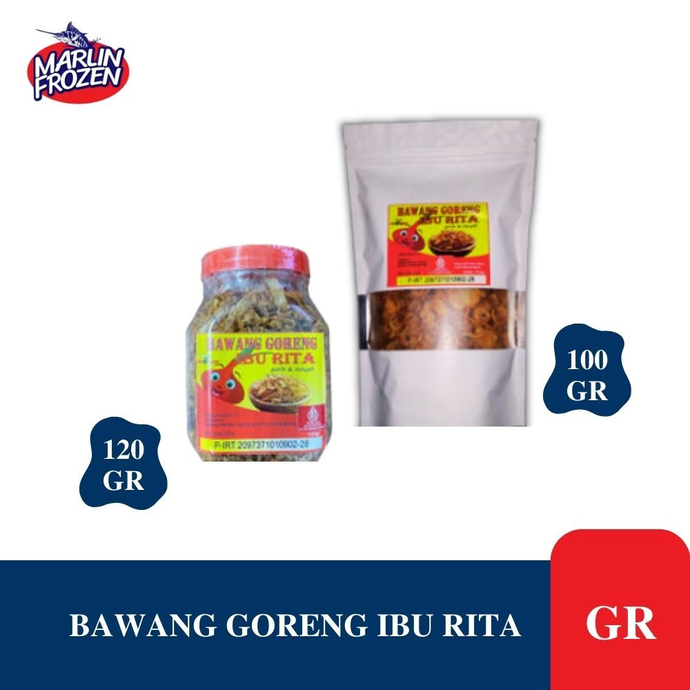 

Bawang Goreng Ibu Rita 120 Gr Botol / Bawang Goreng Ibu Rita 100 Gr Pouch